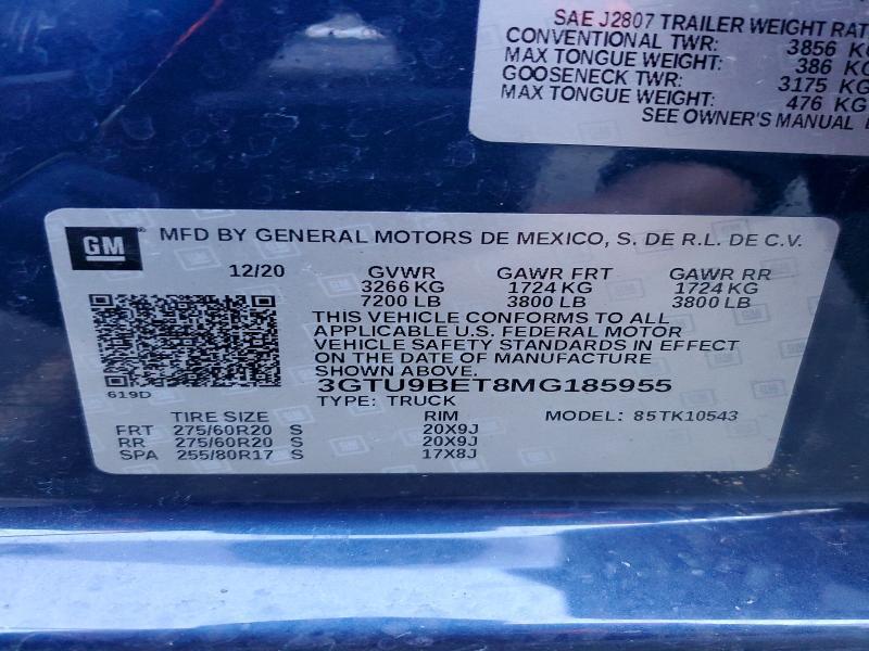 2021 GMC Sierra K1500 sle