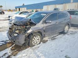 Salvage cars for sale from Copart Woodhaven, MI: 2016 Honda Cr-v ex