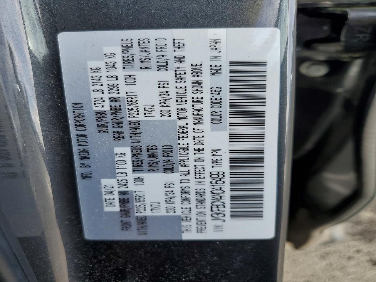 2021 Mazda Cx-5 Touring