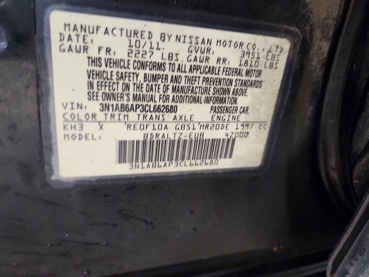 2012 Nissan Sentra 2.0