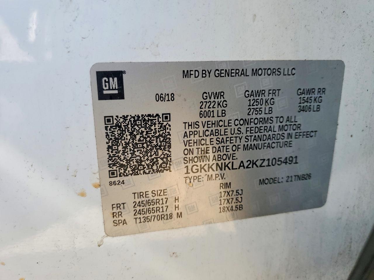 2019 GMC Acadia sle