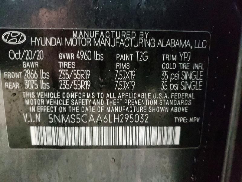 2020 Hyundai Santa fe Limited