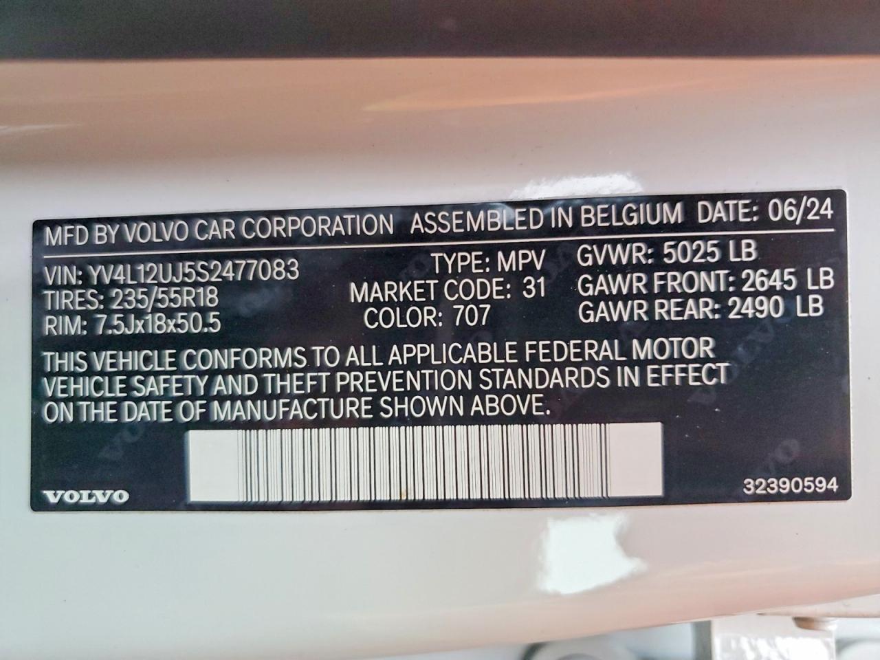 2025 Volvo Xc40 Core
