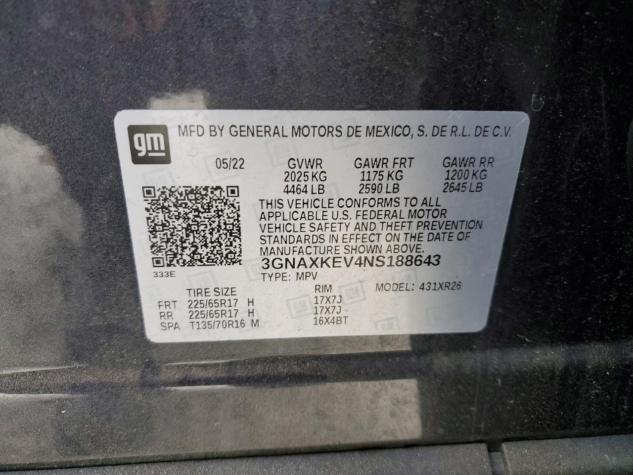 2022 Chevrolet Equinox lt