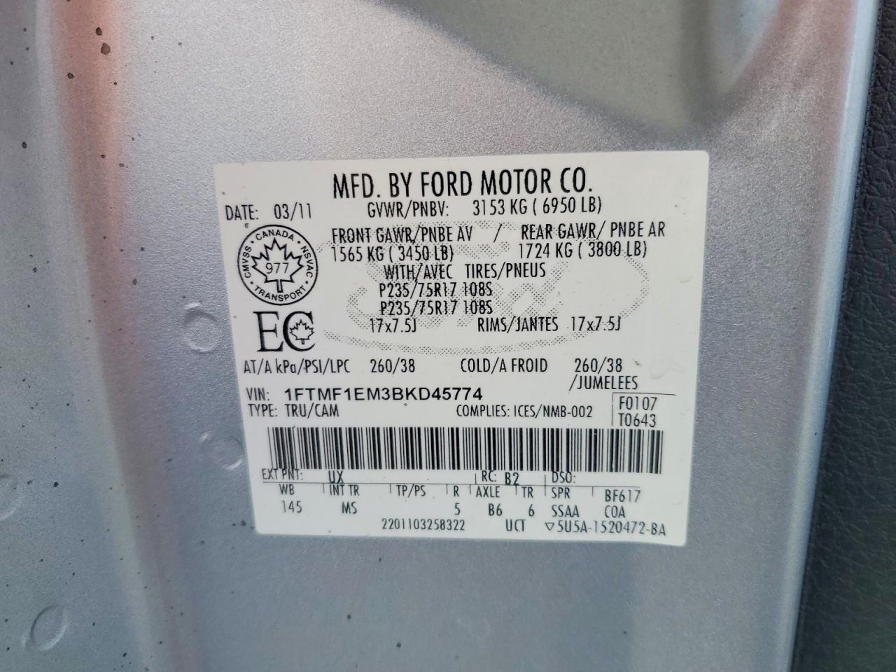 2011 Ford F150