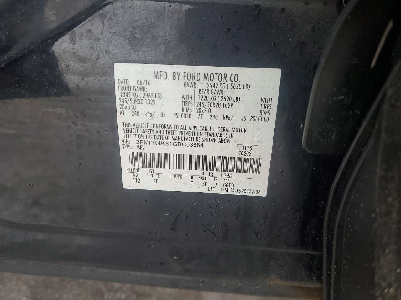 2016 Ford Edge Titanium