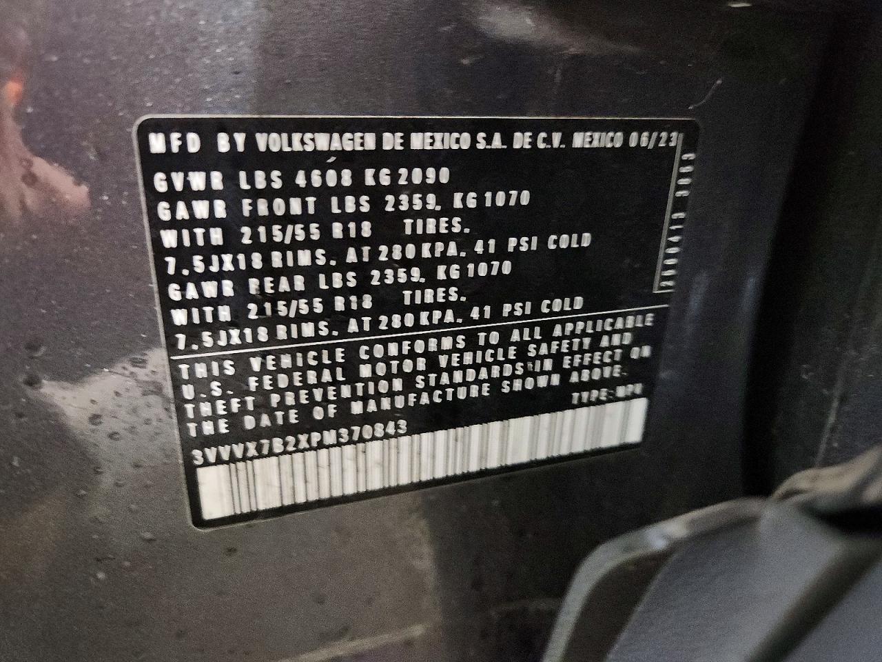 2023 Volkswagen Taos se
