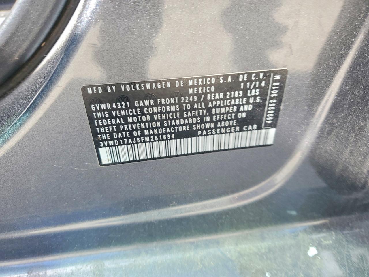 2015 Volkswagen Jetta se