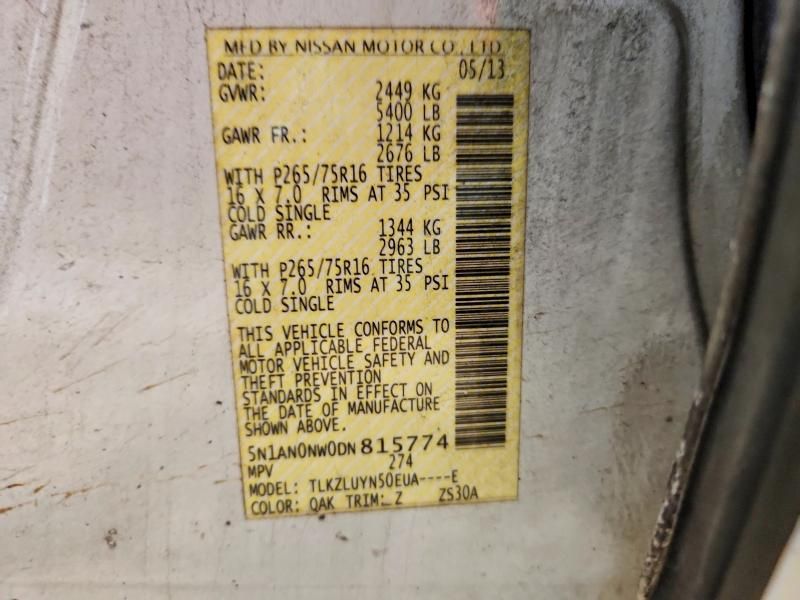 2013 Nissan Xterra x