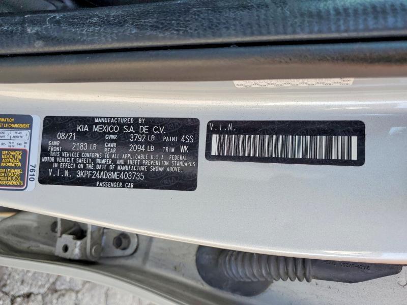 2021 KIA Forte lxs
