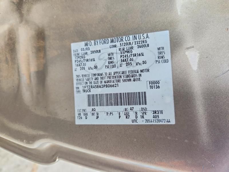 2003 Ford Ranger Super cab