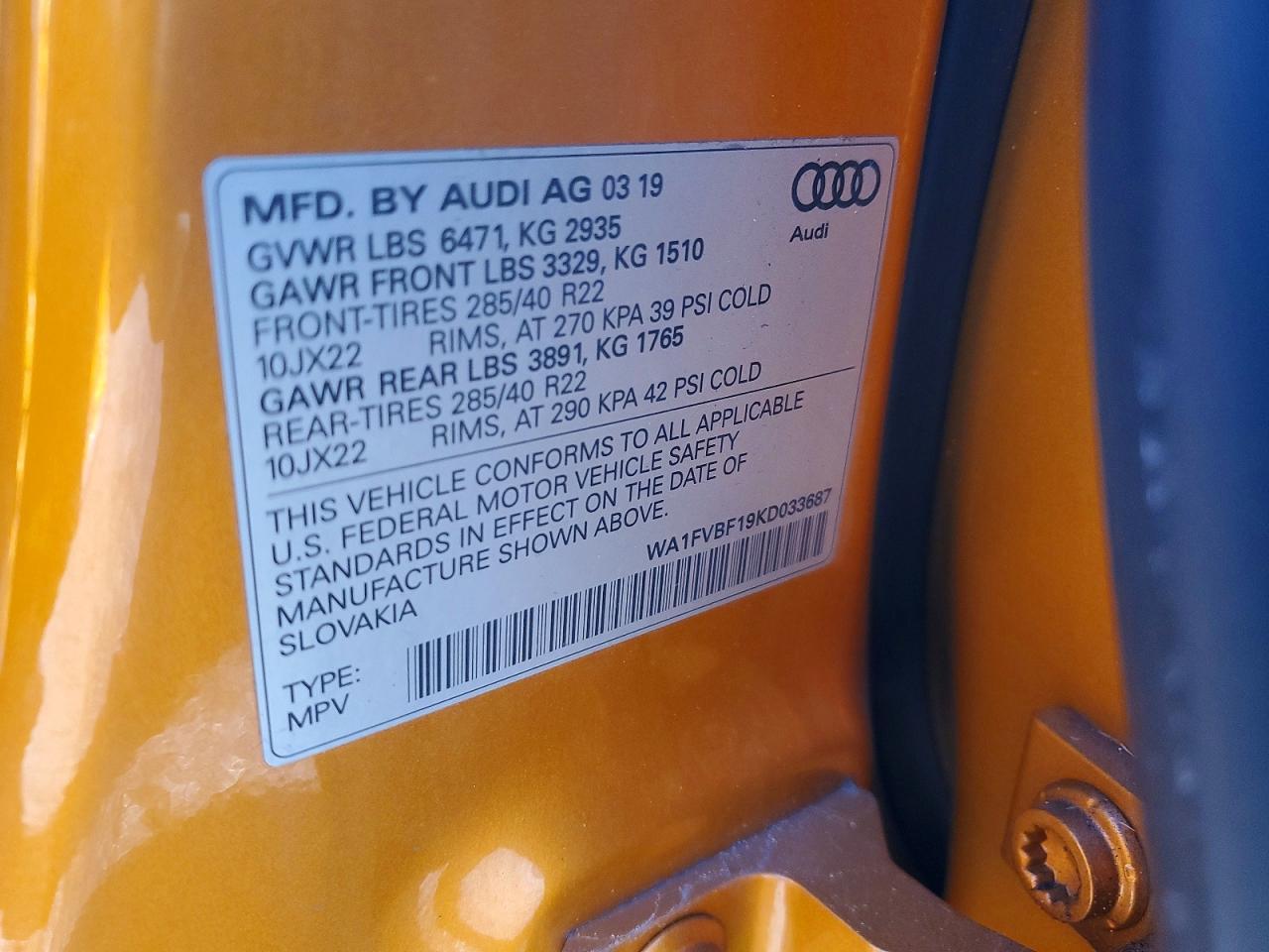 2019 Audi Q8 Prestige S-line
