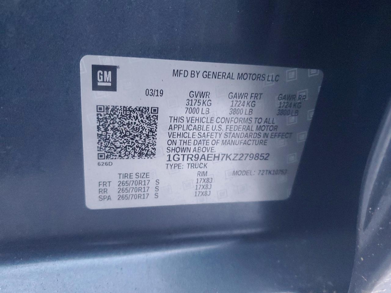 2019 GMC Sierra K1500