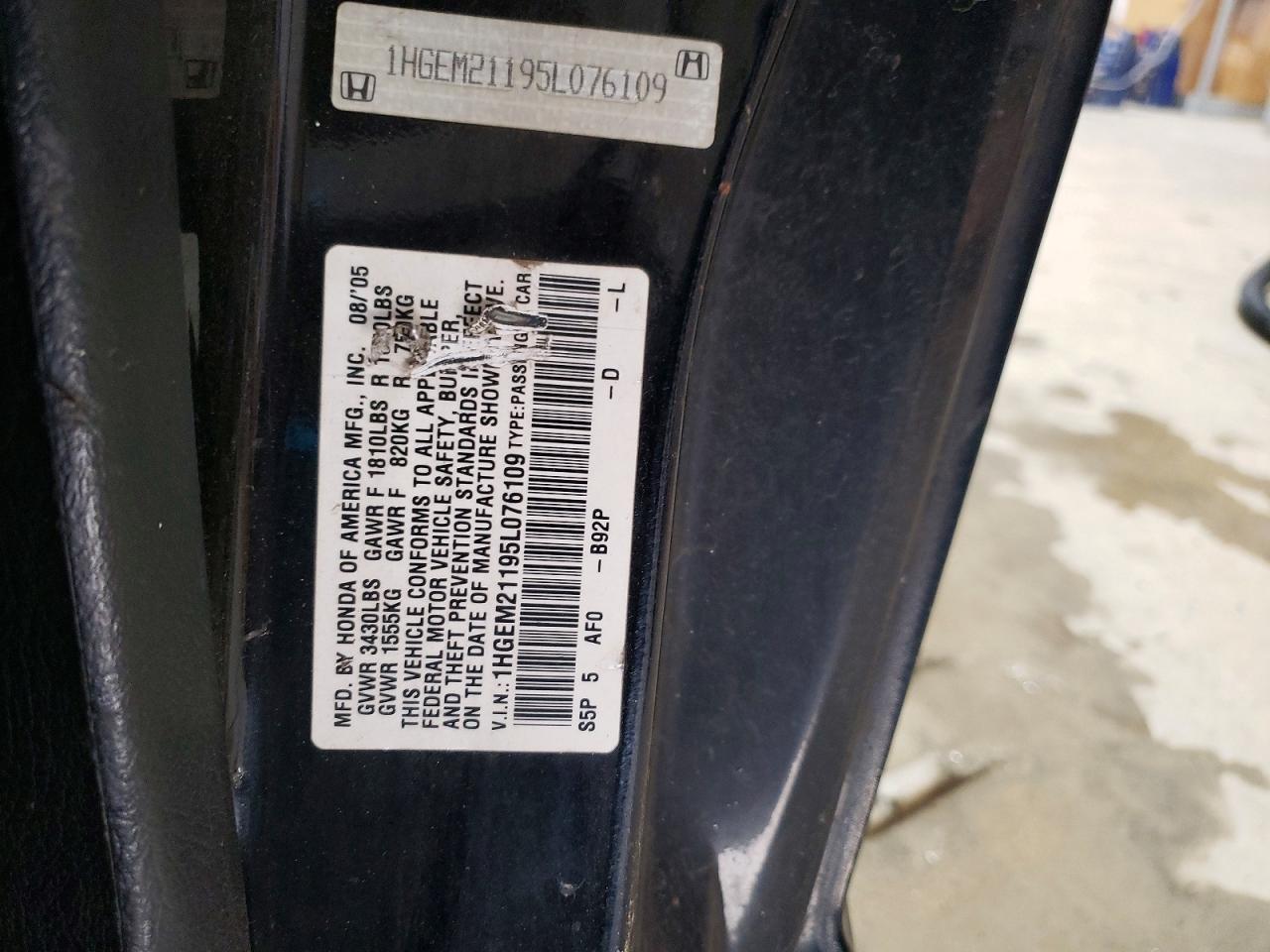 2005 Honda Civic dx vp