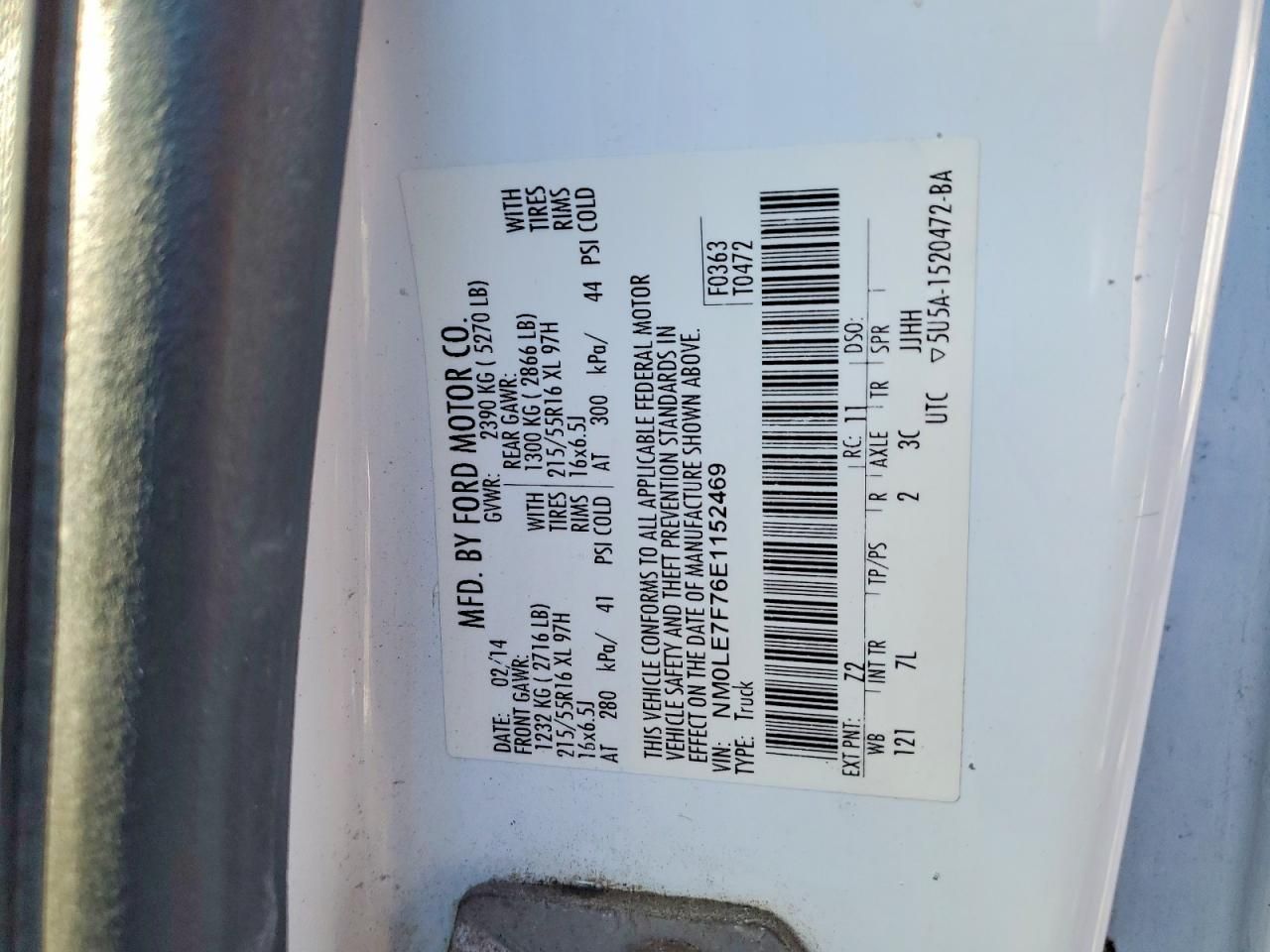 2014 Ford Transit Connect XLT