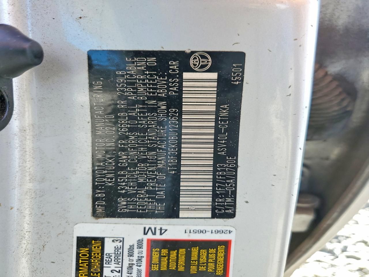 2011 Toyota Camry Base