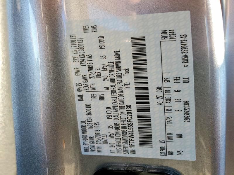 2025 Ford F150 Tremor