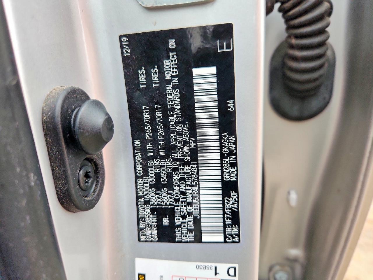 2020 Toyota 4runner SR5