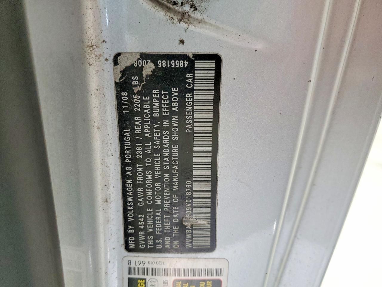 2009 Volkswagen Eos Turbo