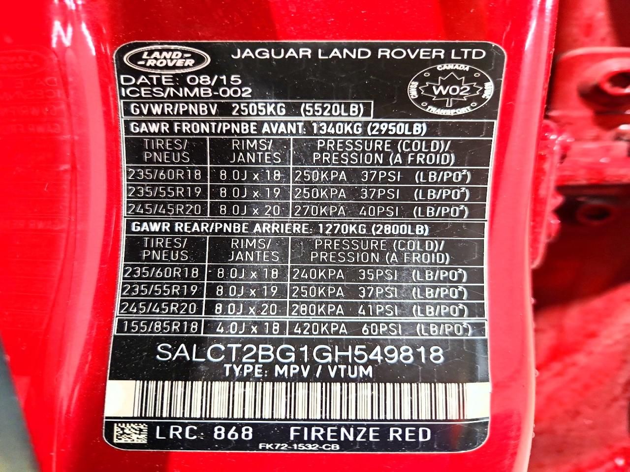 2016 Land Rover Discovery Sport hse Luxury