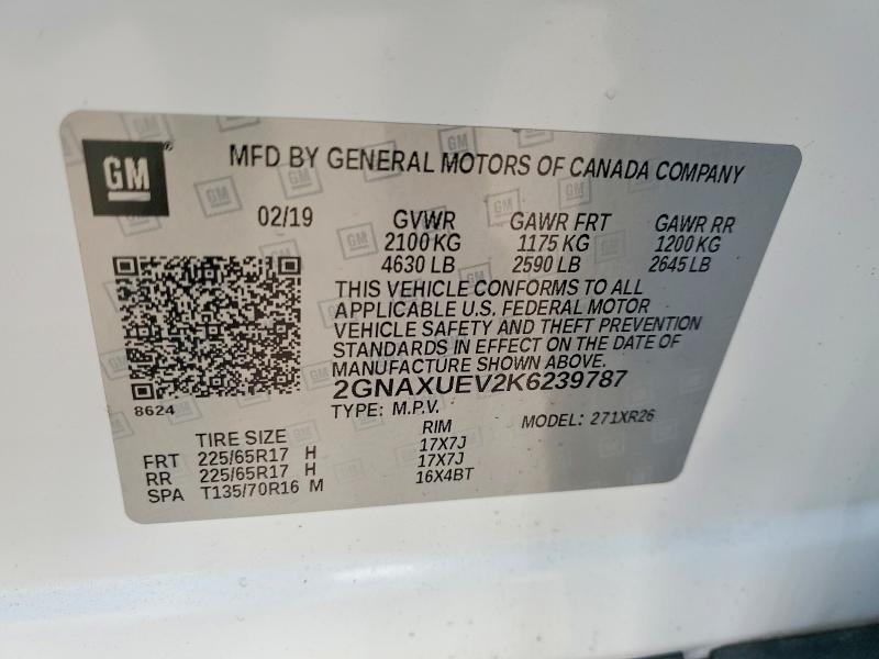 2019 Chevrolet Equinox lt