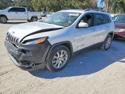 Jeep salvage cars for sale: 2016 Jeep Cherokee Limited
