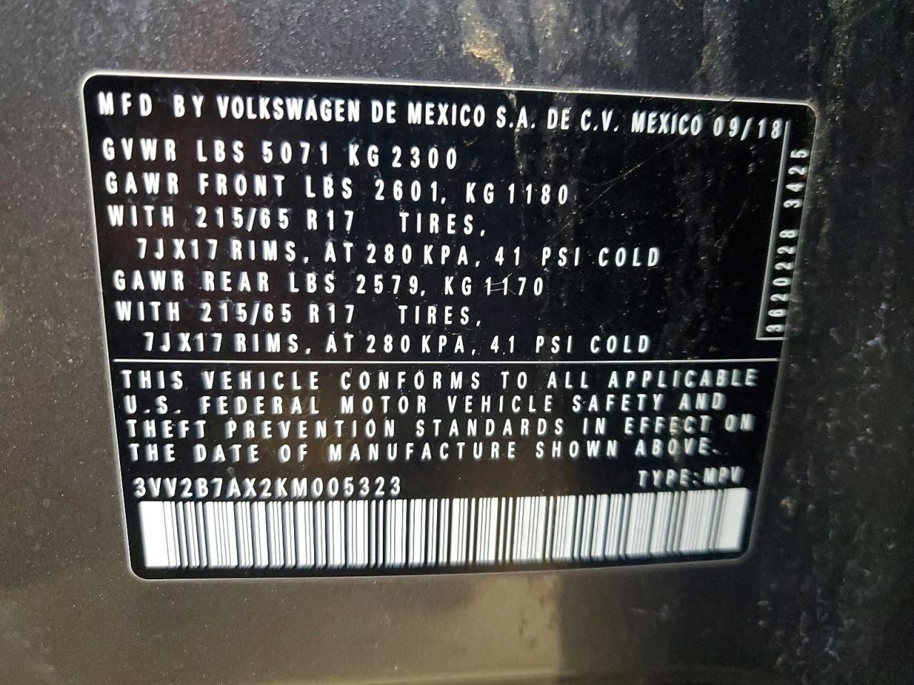 2019 Volkswagen Tiguan se