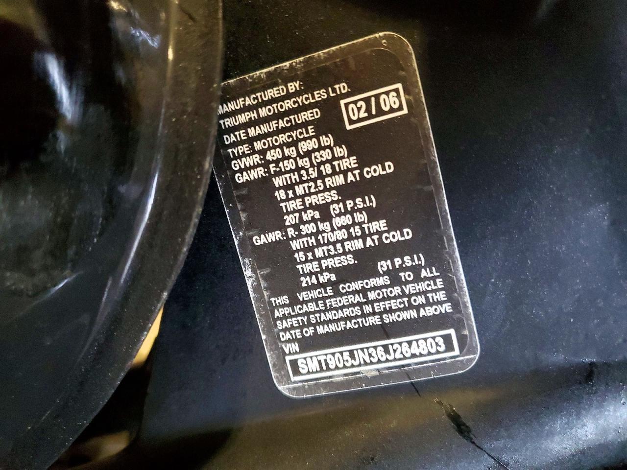 2006 Triumph Bonneville America