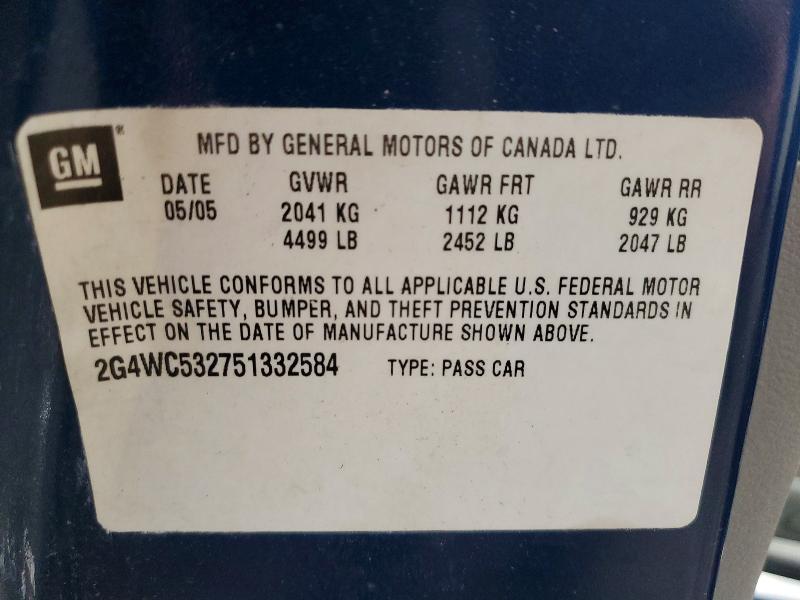 2005 Buick Lacrosse cx