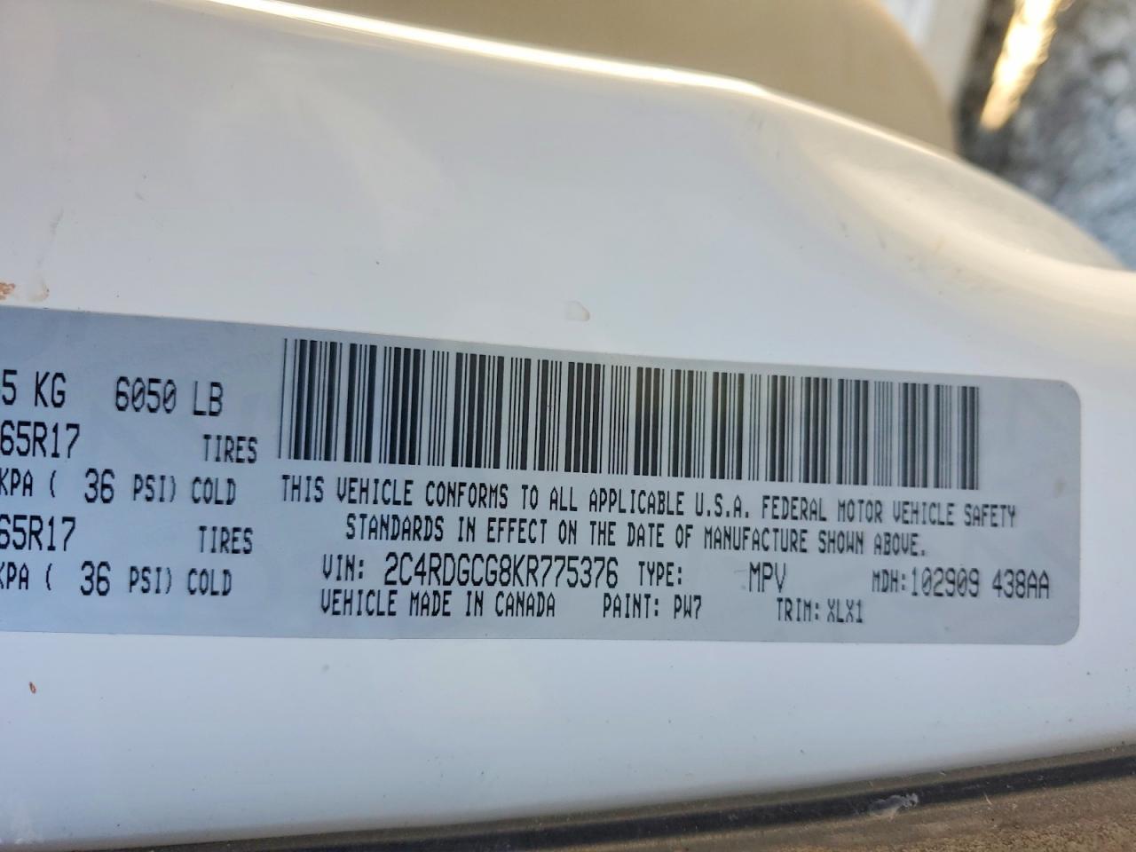 2019 Dodge Grand Caravan sxt