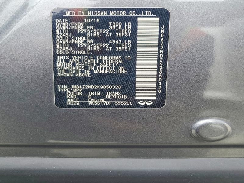 2019 Infiniti Qx80 Luxe