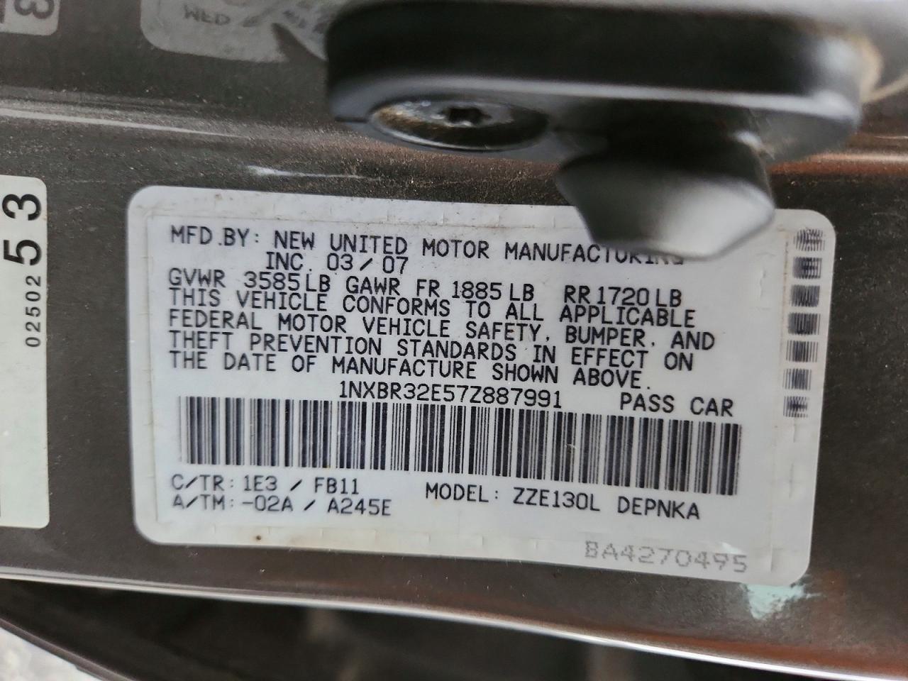 2007 Toyota Corolla ce