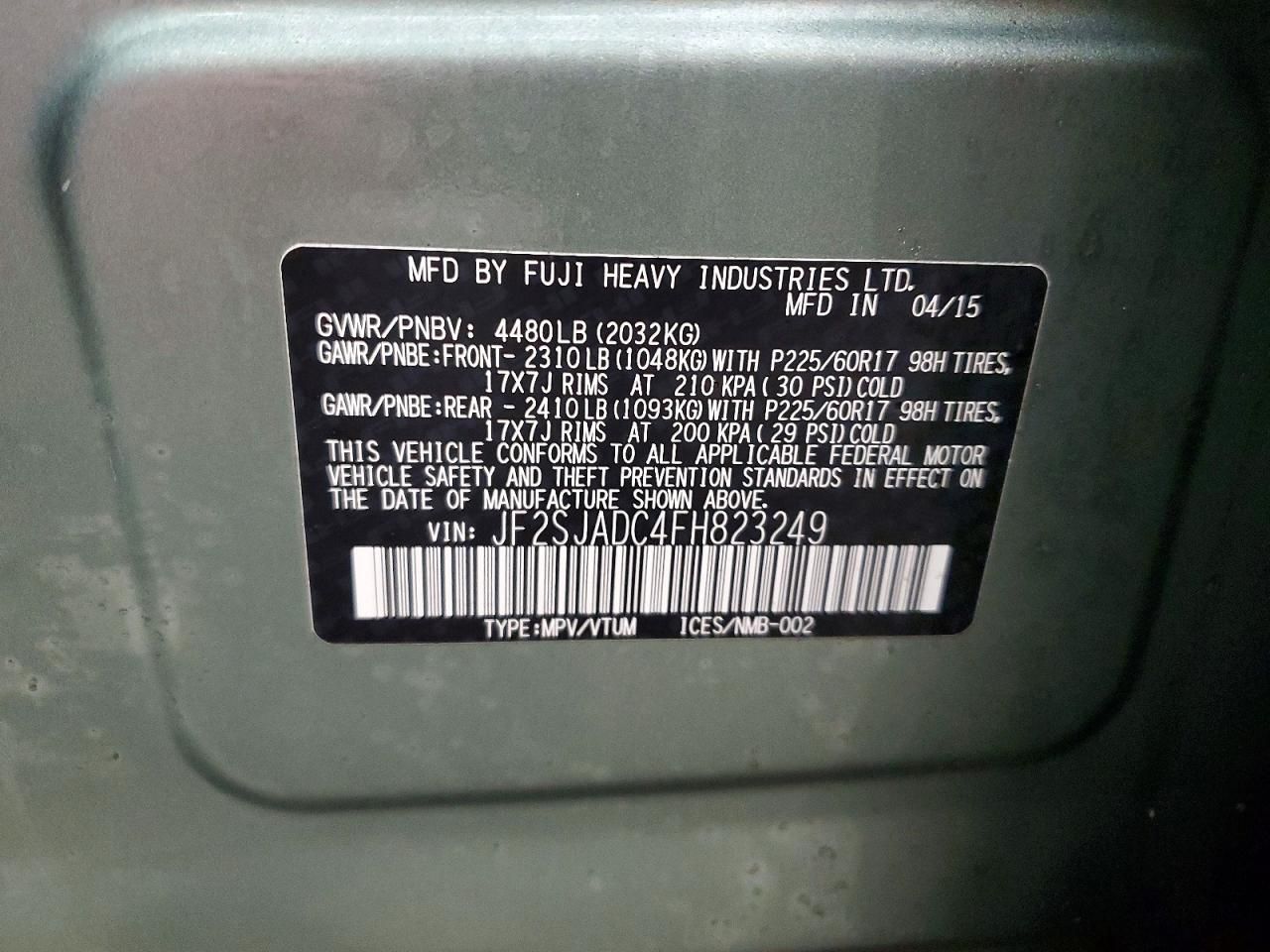 2015 Subaru Forester 2.5i Premium