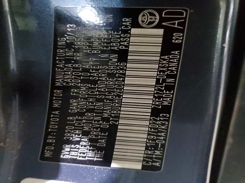 2014 Toyota Corolla l