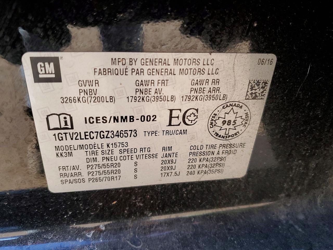 2016 GMC Sierra K1500