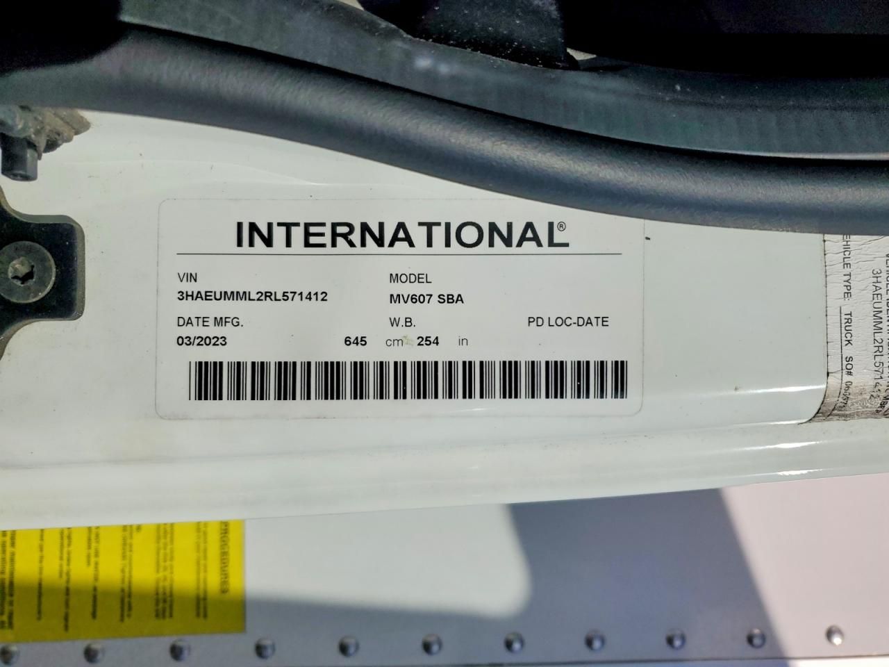 2024 International MV607 BOX Truck