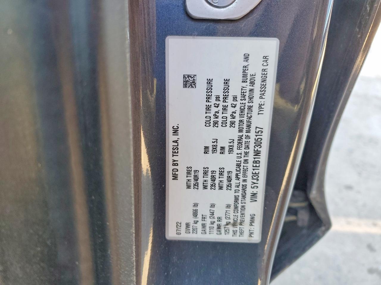 2022 Tesla Model 3