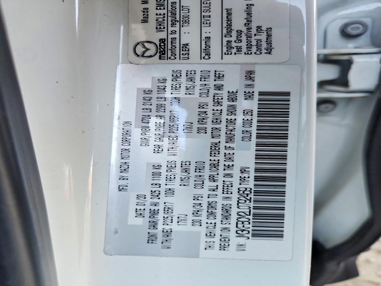 2020 Mazda Cx-5 Touring