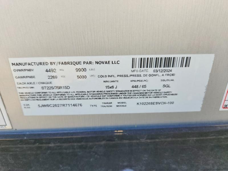 2024 Look K10220SESVCH-100 Enclosed Cargo Trailer