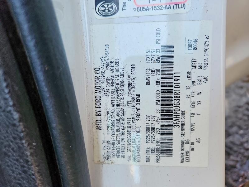 2011 Ford Fusion sel