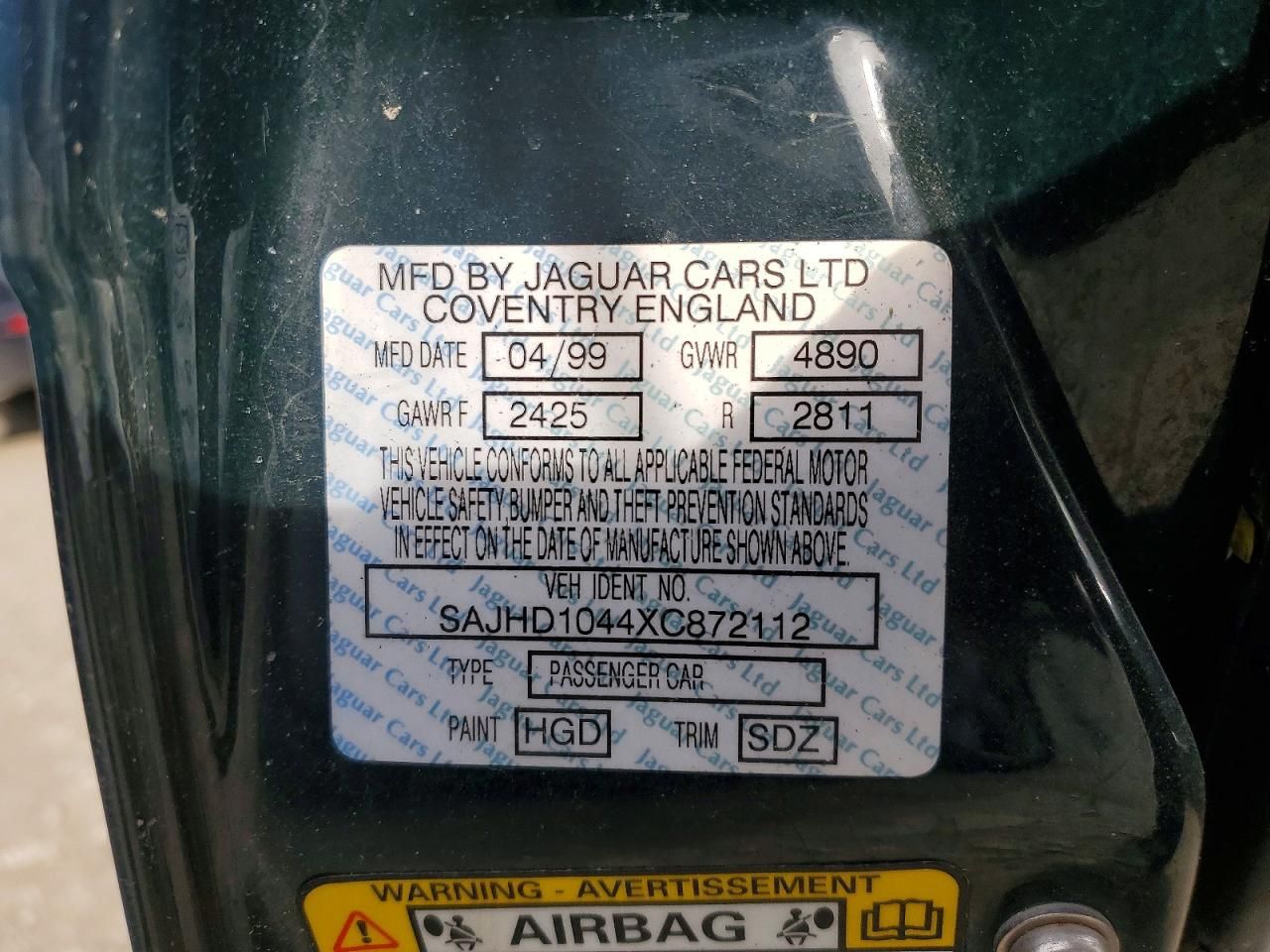 1999 Jaguar XJ8 l