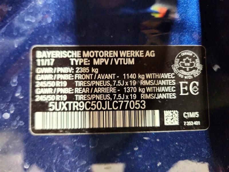 2018 BMW X3 Xdrive30i