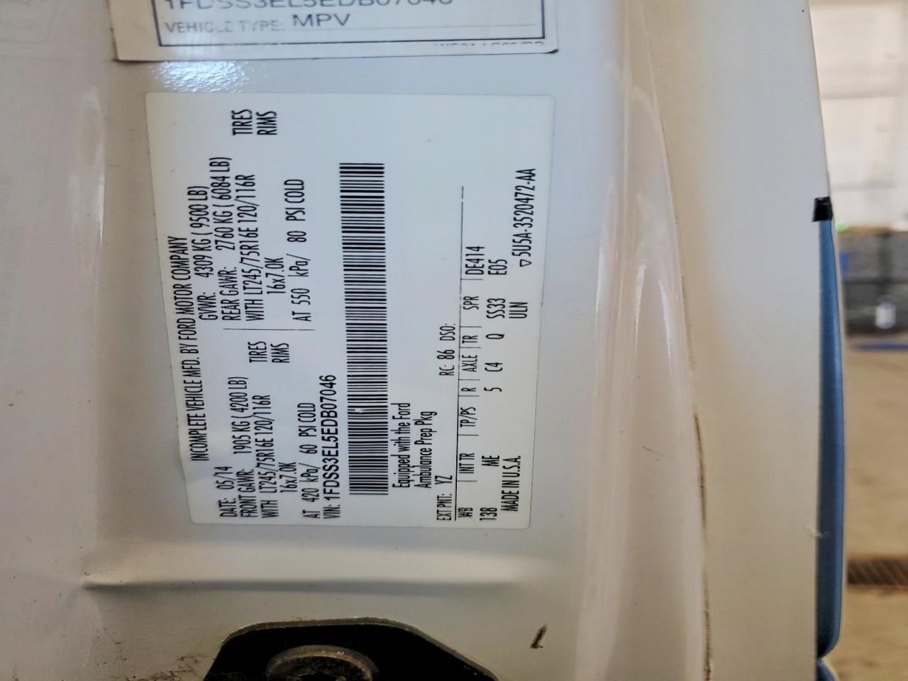 2014 Ford E350 Ambulance