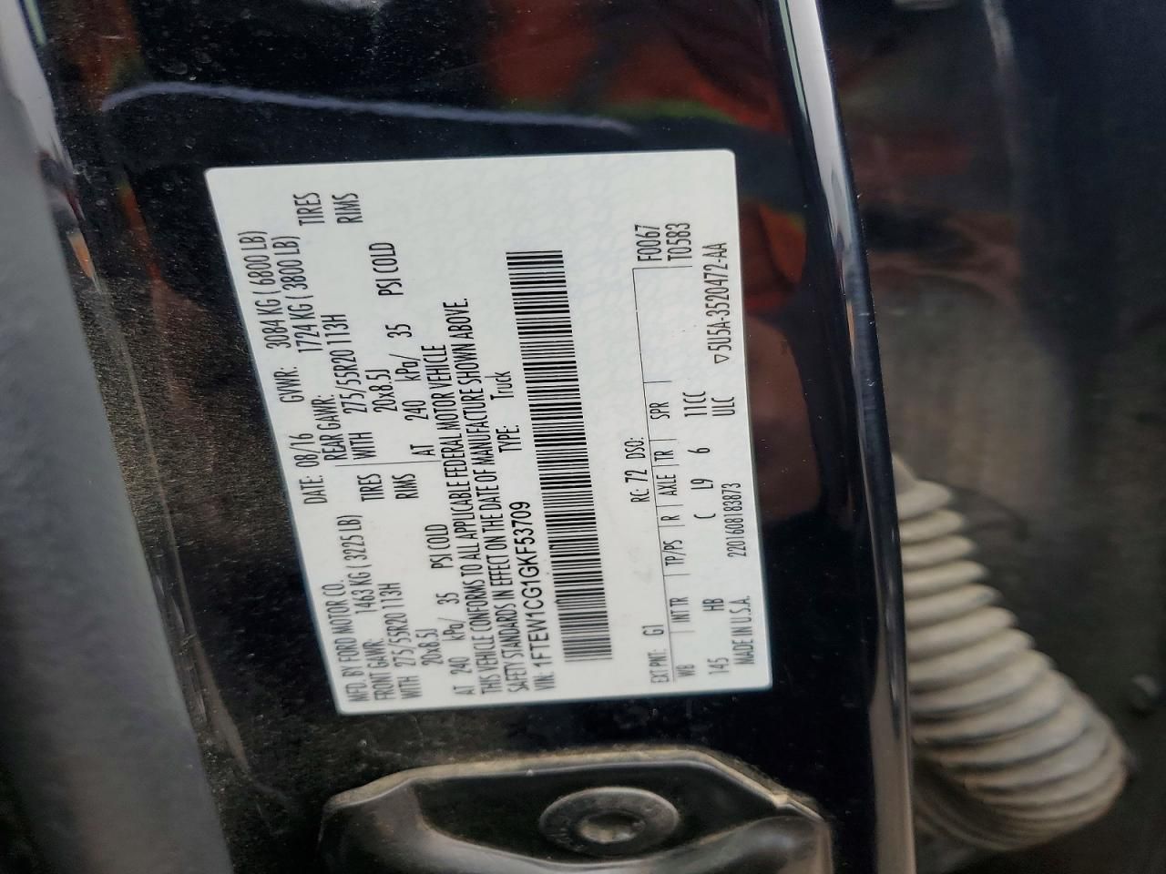 2016 Ford F150 Supercrew