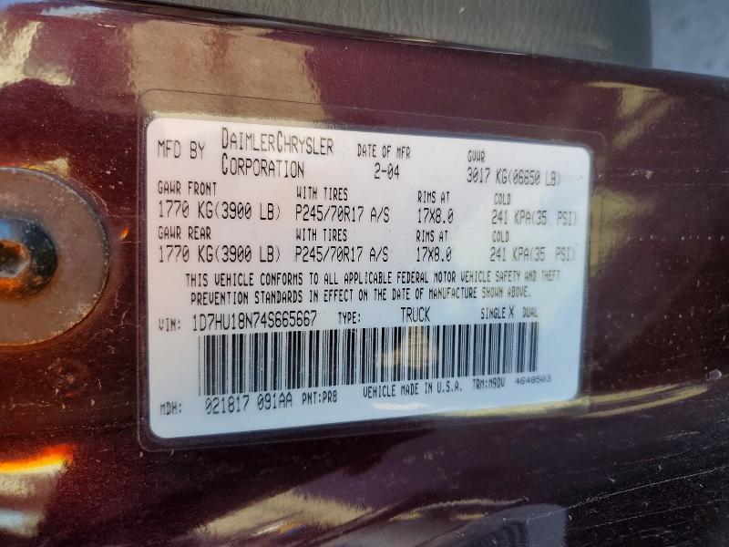 2004 Dodge Ram 1500 st