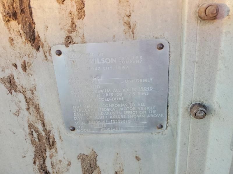 1985 Wilson Psdcl-111 Livestock Trailer