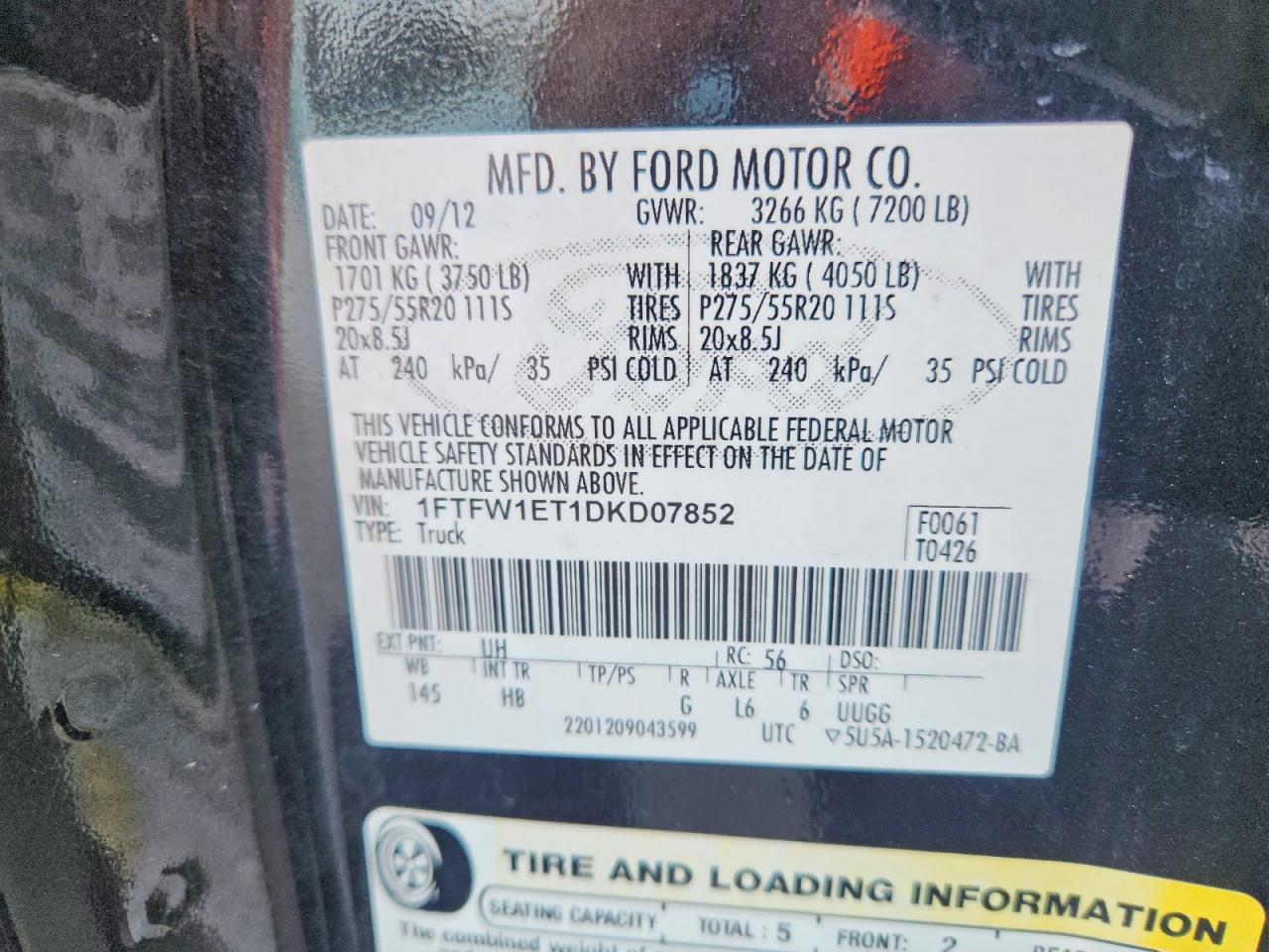 2013 Ford F150 Supercrew