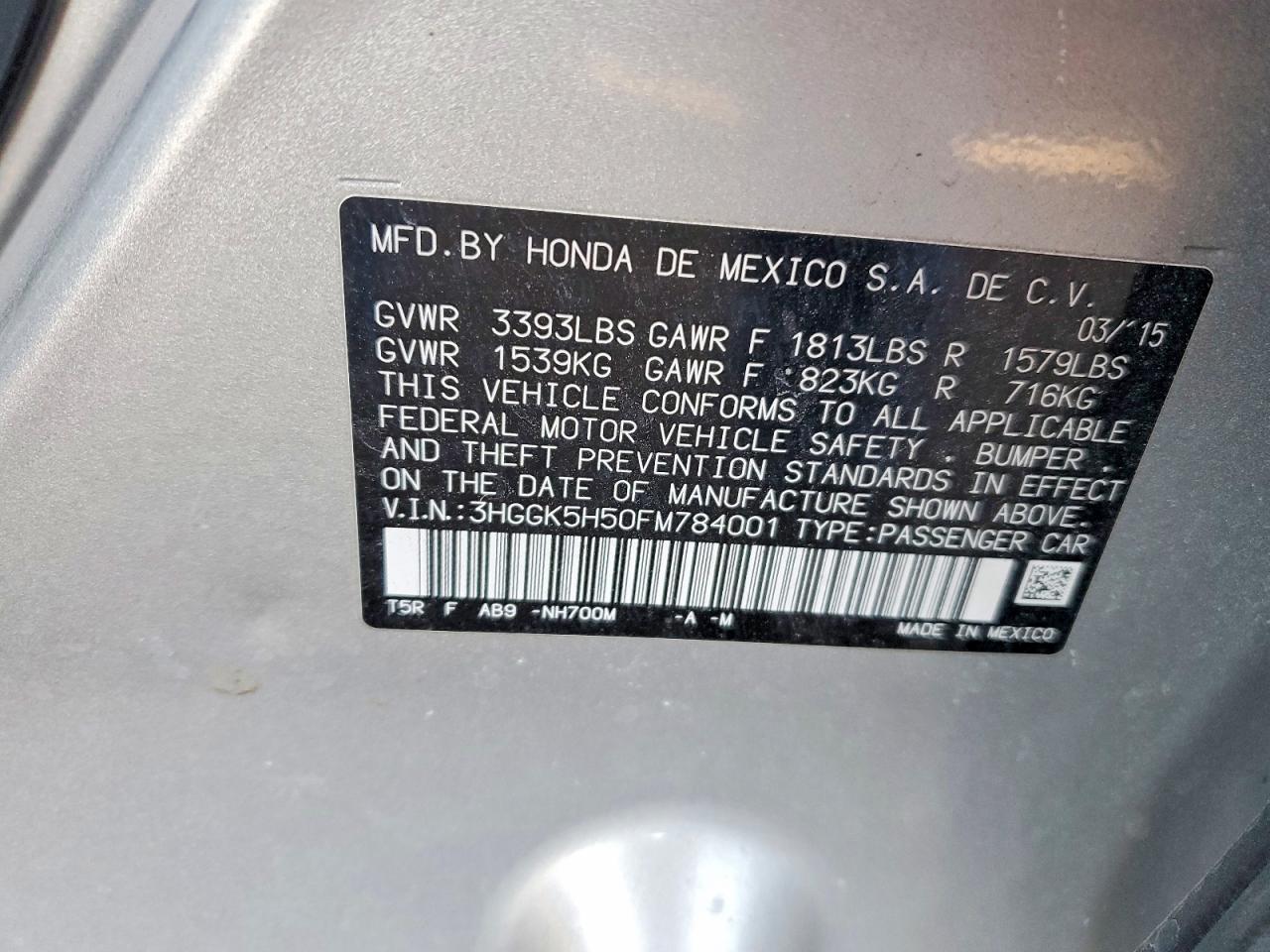 2015 Honda Fit lx
