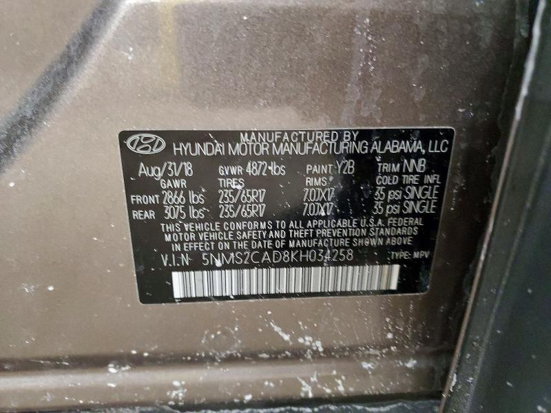 2019 Hyundai Santa fe se