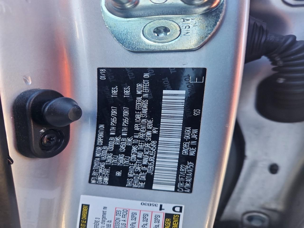 2018 Toyota 4runner Sr5/sr5 Premium